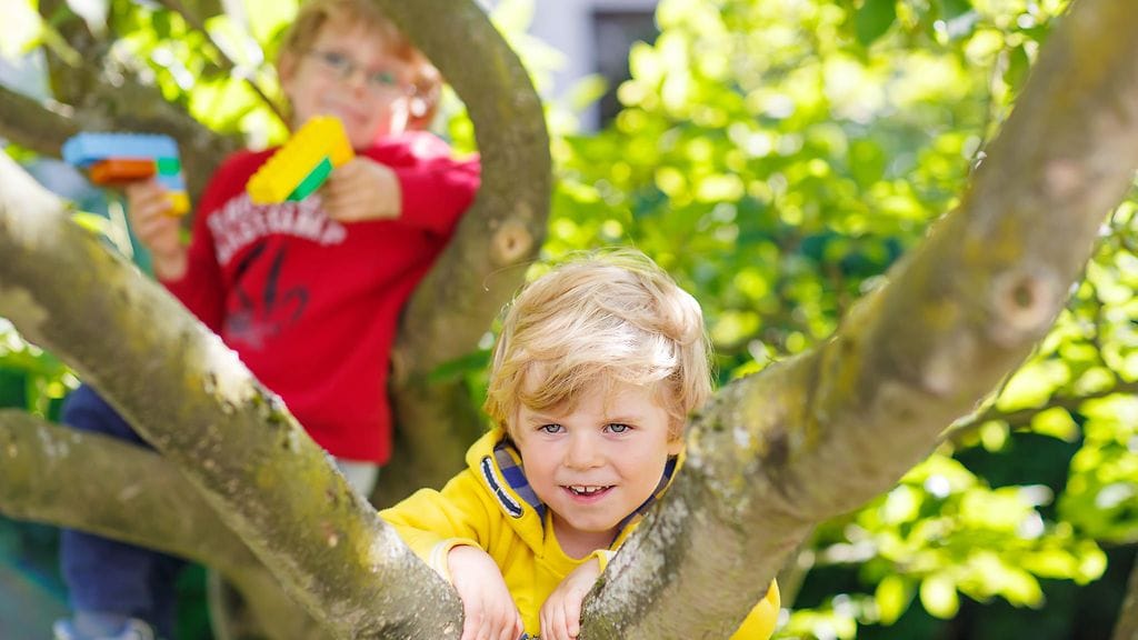 Puissa kiipeily: vaarallista touhua vai normaalia lapsen leikkiä? Kuvituskuva.