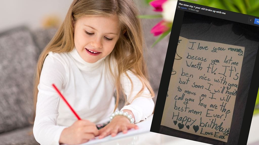 Pikkuvanha tyttö kirjoitti äidilleen viestin, jossa muistutti siitä, että yhteinen aika on päättymässä. Kuvan tyttö ei liity tapaukseen.