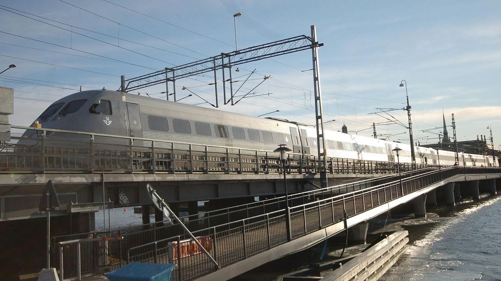 Ruotsi rautatie juna juna-asema