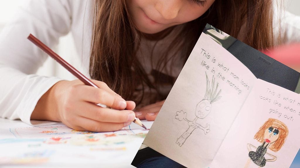 "Tältä äiti näyttää aamuisin ja silloin, kun hän lähtee ulos" Kuvakaappaus: Imgur