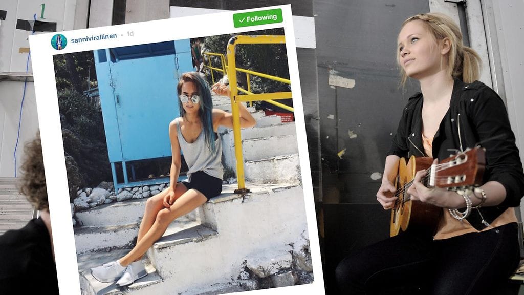 Kuvakaappaus Instagramista. Kuva Lehtikuvasta.