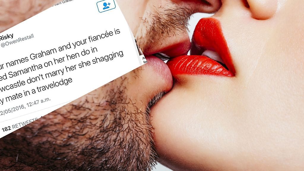 Samantha-niminen nainen teki tuhmia vieraan miehen kanssa polttareissaan. Kuvituskuva.