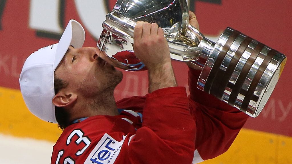 Brad Marchand juhli MM-kultaa Moskovassa.