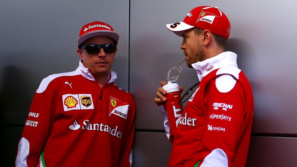 Kimi Räikkönen ja Sebastian Vettel ovat ystäviä radan ulkopuolella.