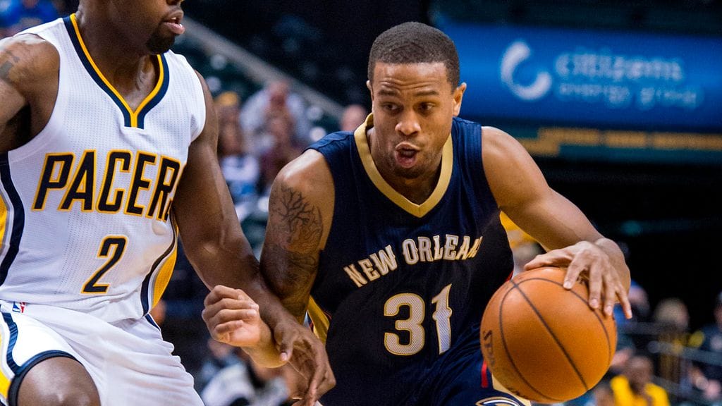 Bryce Dejean-Jones NBA-parketilla viime lokakuussa.