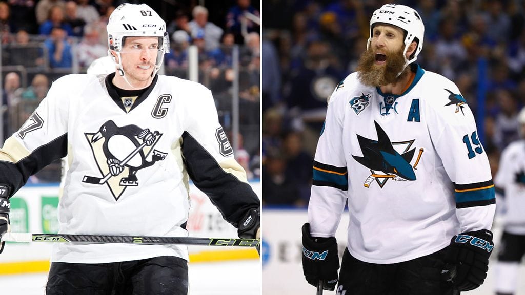 Kanadalaistähdet Sidney Crosby ja Joe Thornton johdattavat joukkojaan Stanley Cup -finaaleissa.