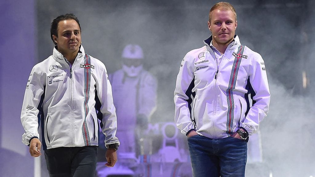 Felipe Massa ja Valtteri Bottas ovat ajaneet tallikavereina kolme kautta.