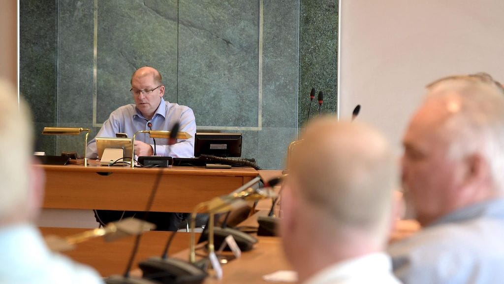 Metalliliiton puheenjohtaja Riku Aalto Metallin hallituksen kokouksessa 3.6.2016. Hallitus hyväksyi tuolloin kilpailukykysopimuksen.