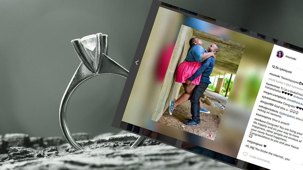 Tämä kuva sai osakseen törkeitä kommentteja. Kuvakaappaus: Instagram