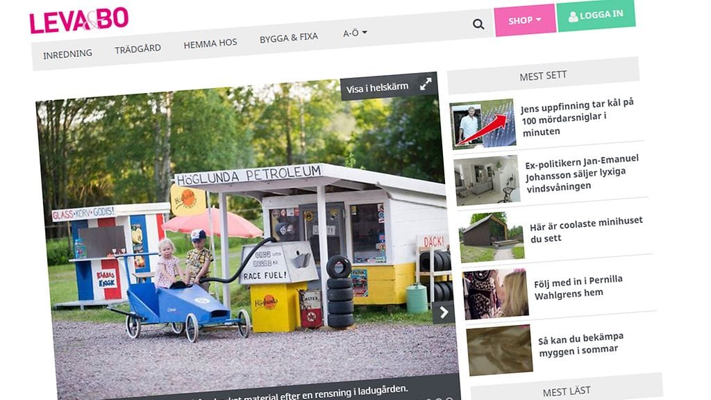 Kuvankaappaus Expressenin verkkosivuilta.