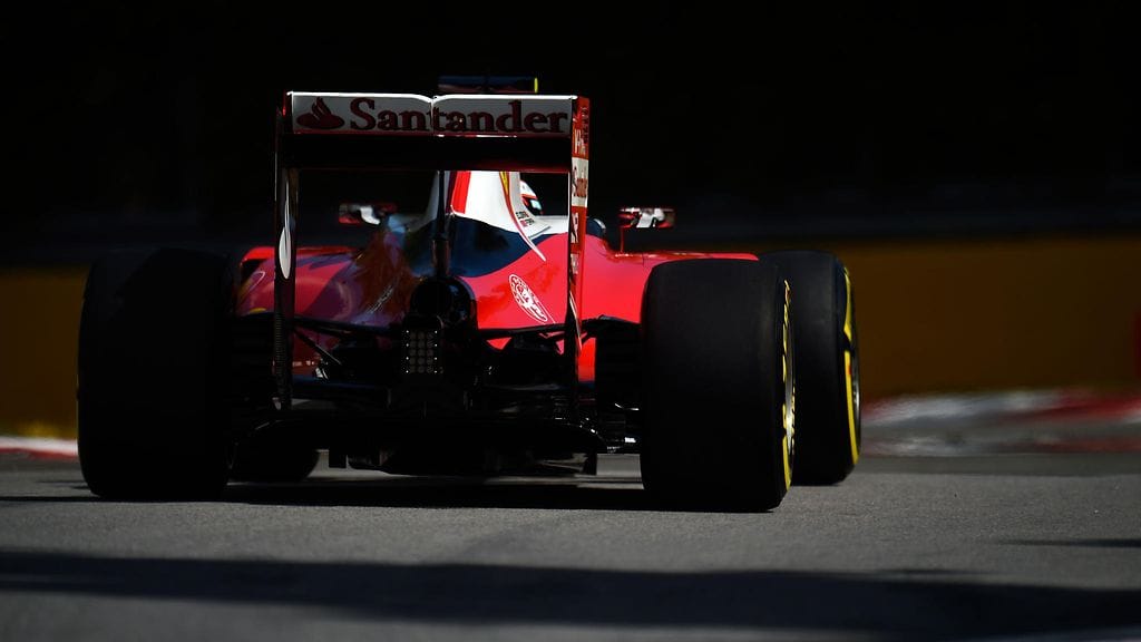 Kimi Räikkönen vauhdissa Montrealissa.