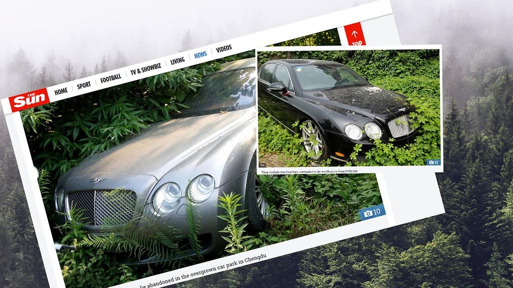 Kiinassa sijaitsee "ökyautojen hautausmaa". Kuvakaappaus: The Sun