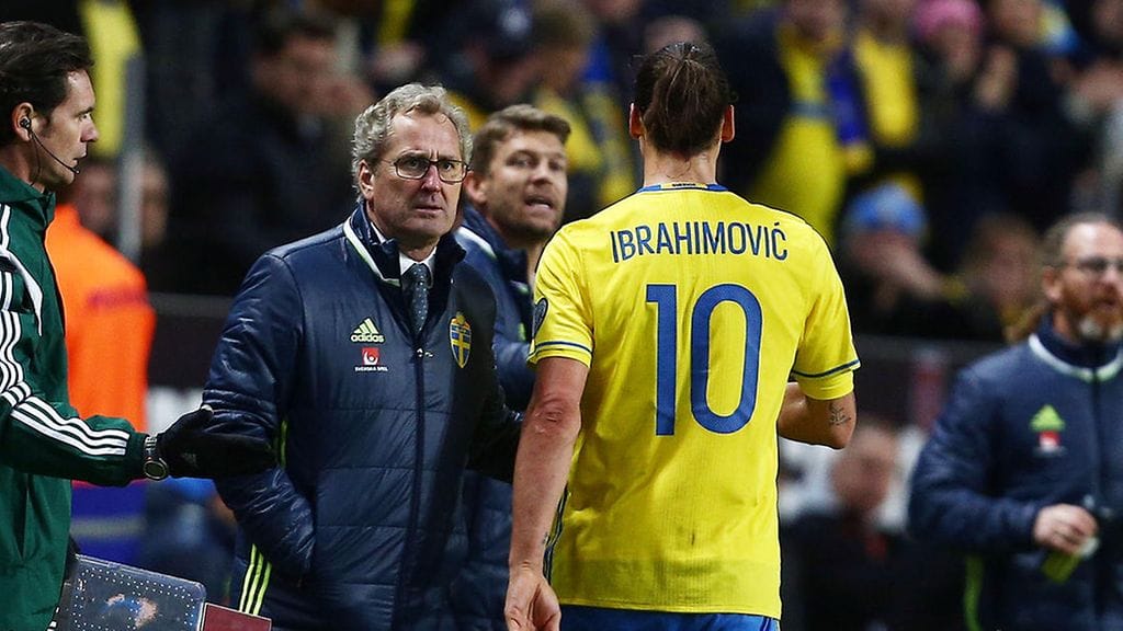 Erik Hamren ja Zlatan Ibrahimovic