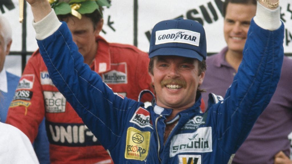 Keke Rosberg juhli maailmanmestaruutta Las Vegasissa