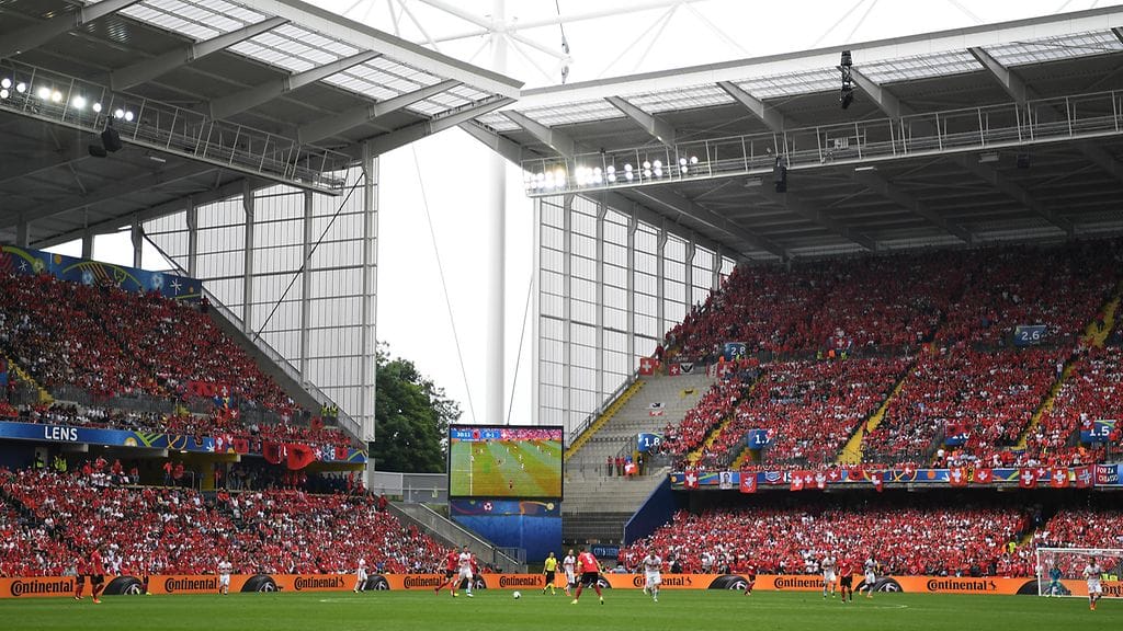 Albania - Sveitsi pelattiin Lensissä.