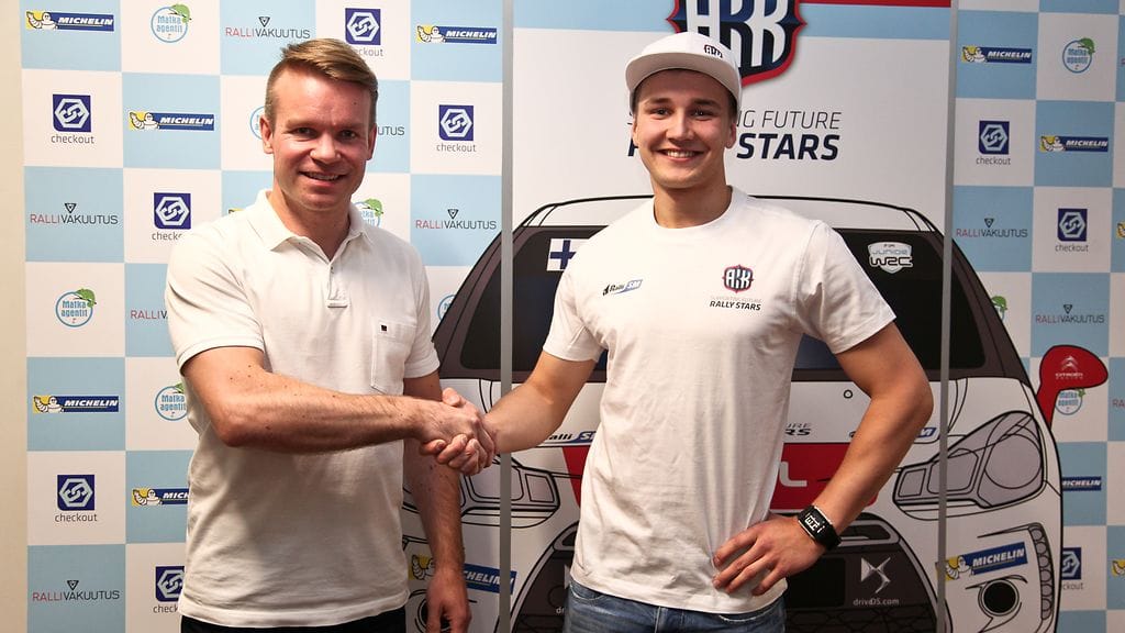 Neste Rallin promoottori Jani Backman (vas) ja Juuso Nordgren.