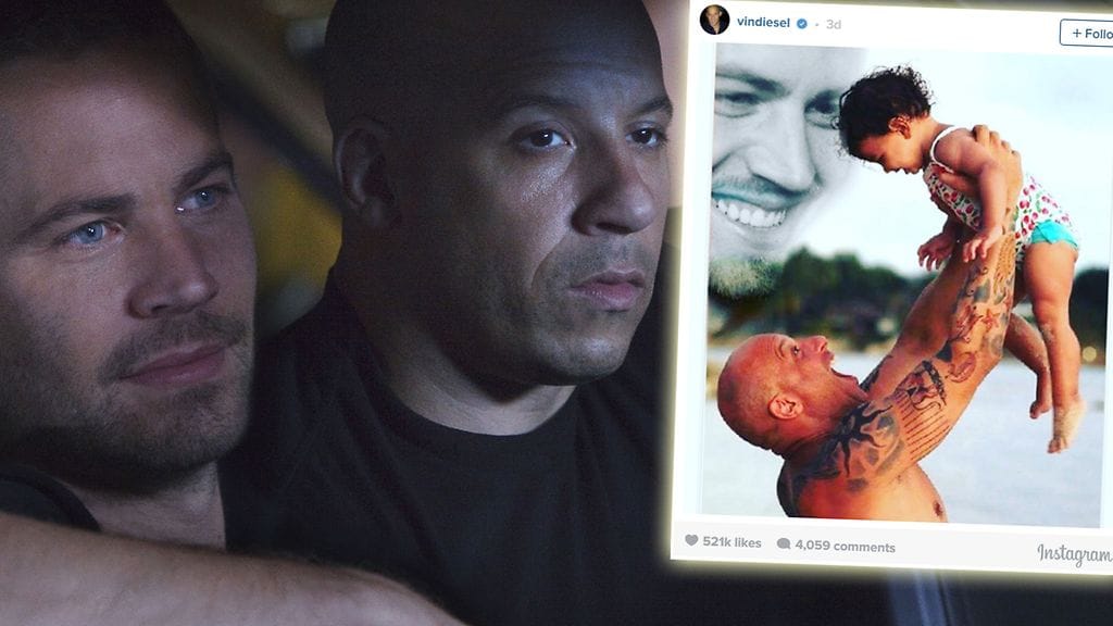 Paul Walker ja Vin Diesel kuvattuna vuonna 2011 (isompi kuva).