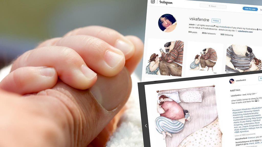 Kuvituskuva ja kuvakaappaus Instagramista