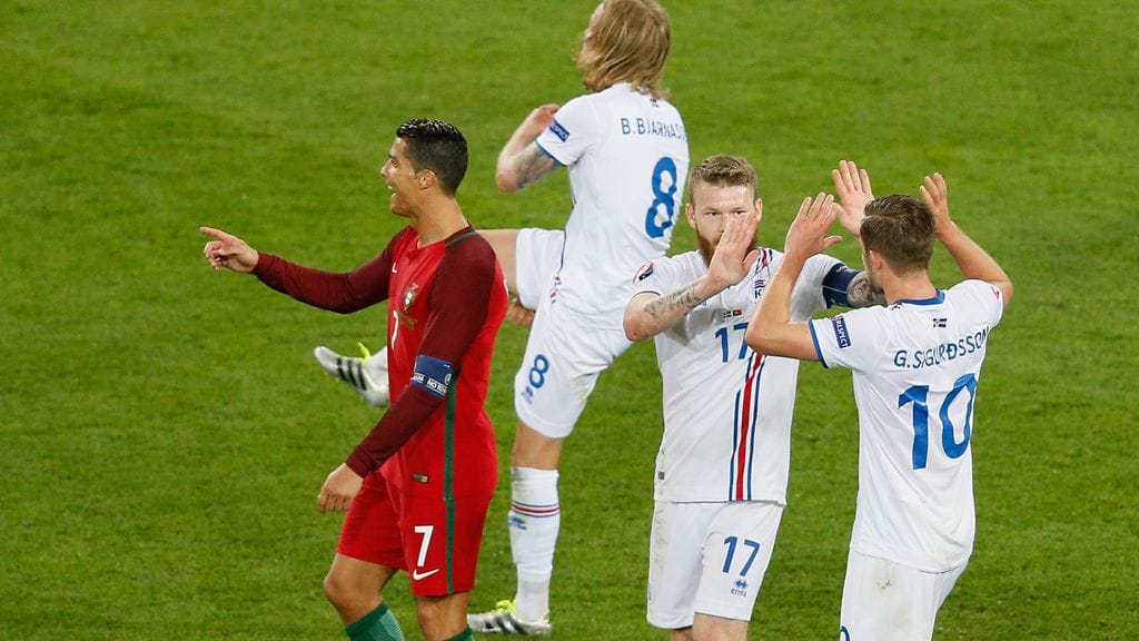 Islanti aiheutti yllätyksen tasapelillään Portugalia vastaan.