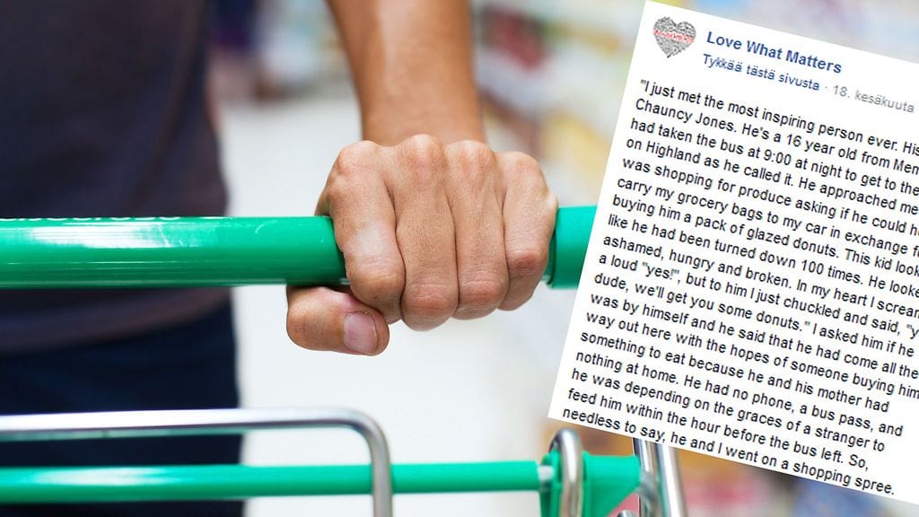 Joskus apuun voi törmätä yllättävässä paikassa.