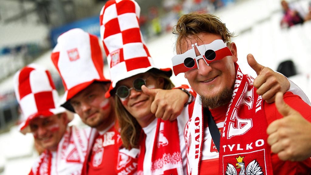 Puolan faneja Marseillessa