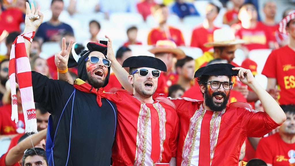 Espanjan faneja Bordeaux'ssa