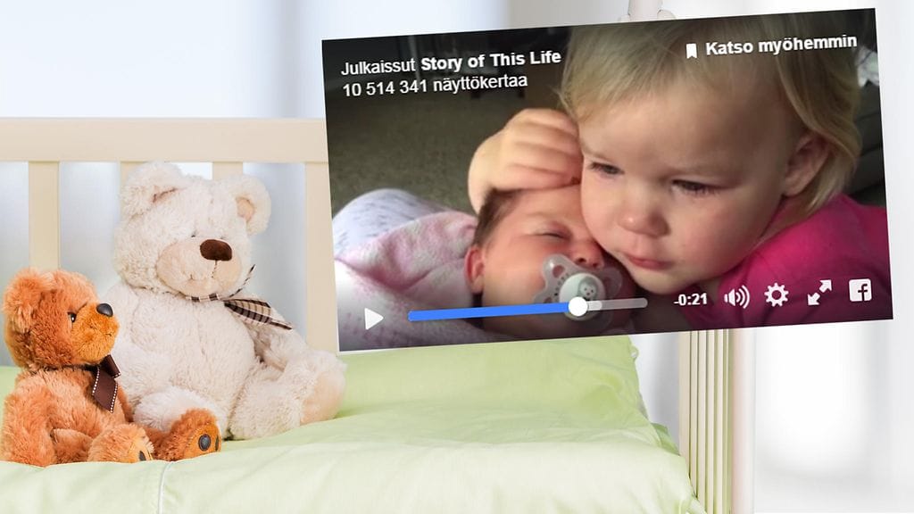 Vauva saa taaperon rauhoittumaan.