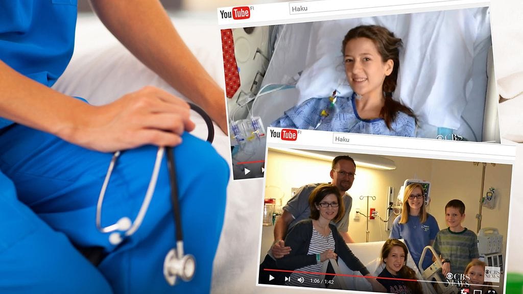 Tytön vanhemmat veivät hänet lääkärille nenäverenvuodon takia.