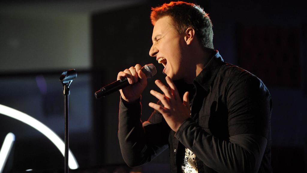 Vesa Suonto Idolsin semifinaalissa Helsingin Kaivohuoneella 16. lokakuuta 2008.