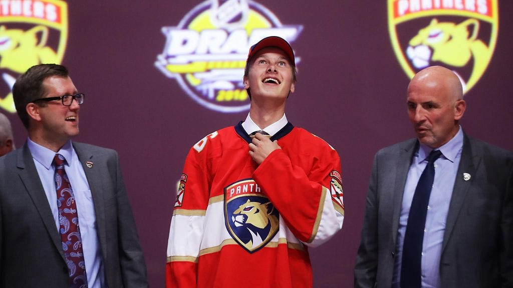 Henrik Borgström varattiin Floridaan numerolla 23.