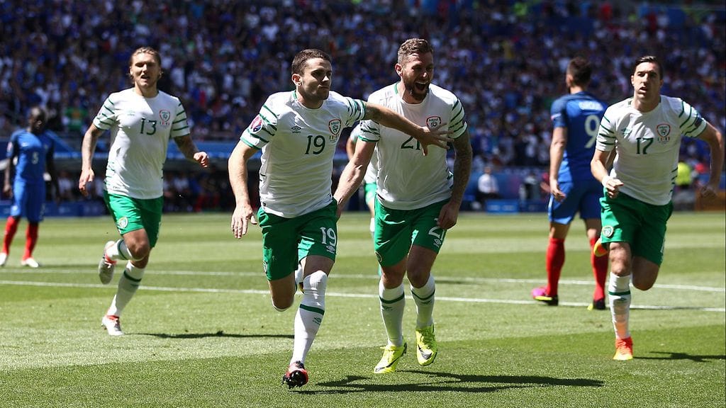 Robbie Bradyn maali aloitti Irlannin juhlat.