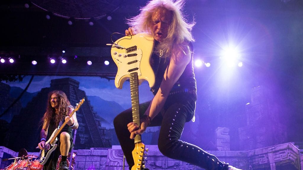 Iron Maiden Steve Harris Janick Gers Oslo 15.6.2016