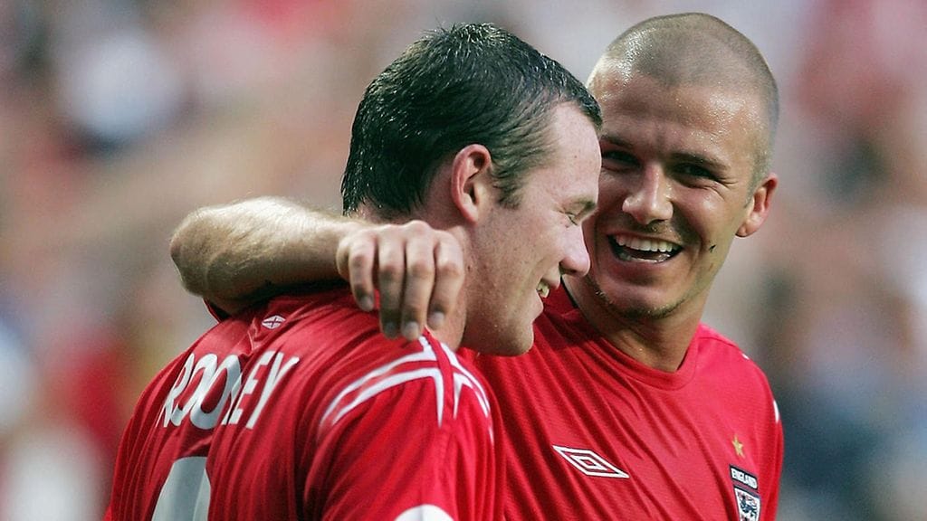 Wayne Rooney ja David Beckham EM-kisoissa 2004