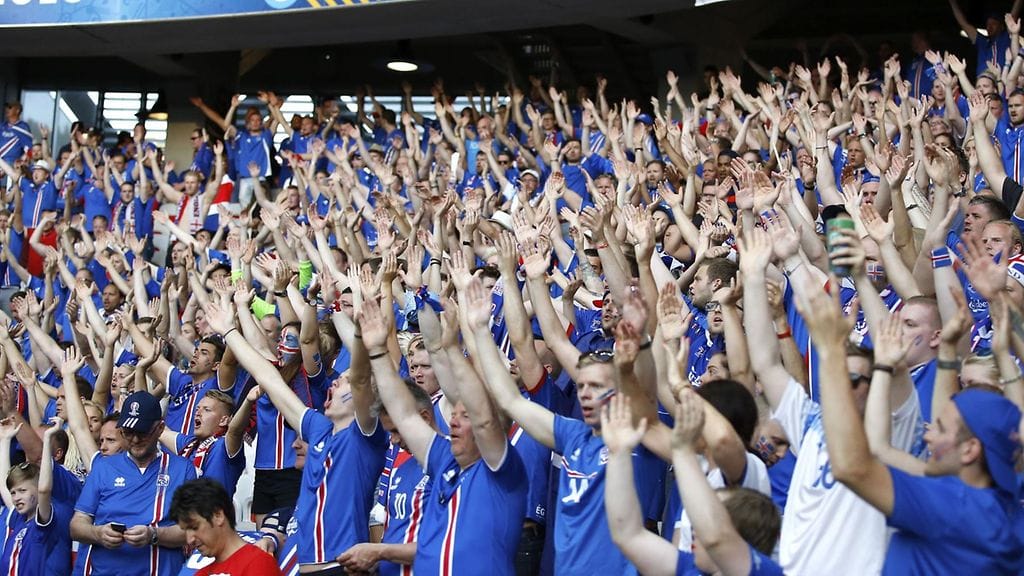 Islannin faneja Nizzassa