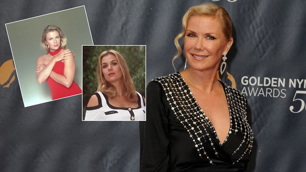 Brooke eli näyttelijä Katherine Kelly Lang vuonna 1994 ja vuonna 2016.