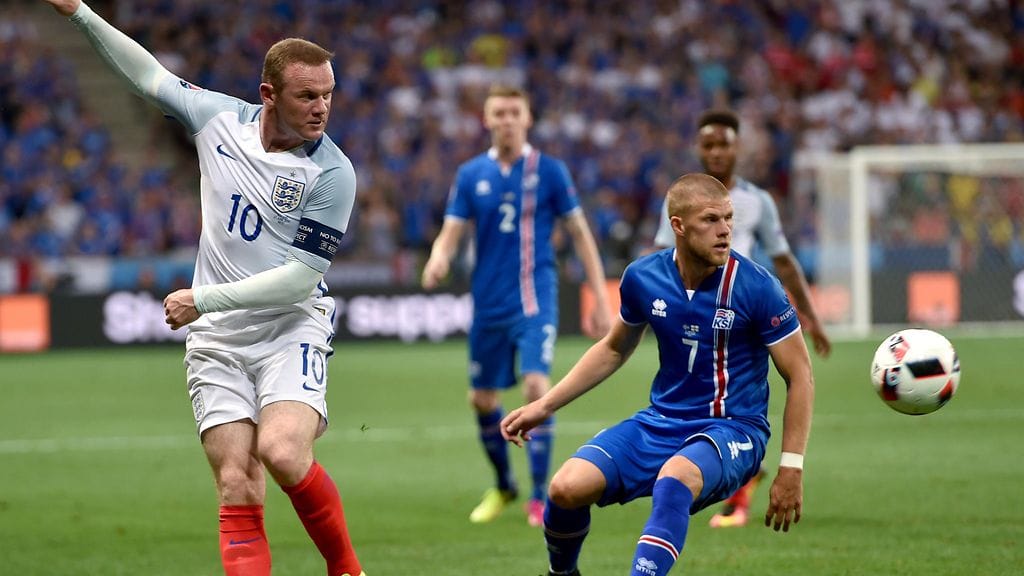 Wayne Rooney Islanti-ottelussa 27.6.2016