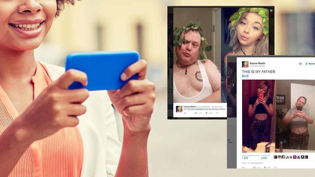 Kuvituskuva ja kuvakaappaus Twitteristä