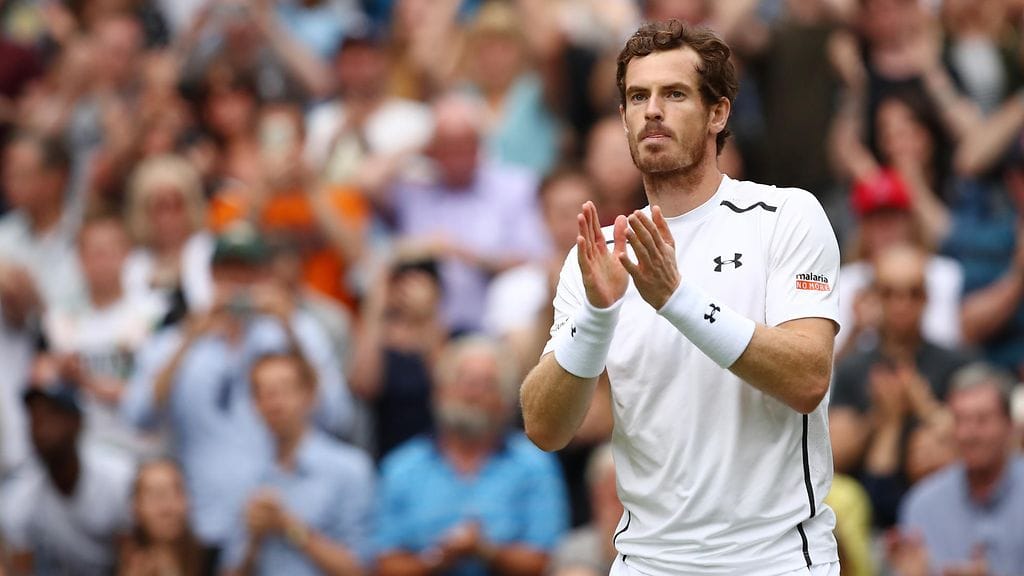 Andy Murray jahtaa uransa toista Wimbledon-titteliä.
