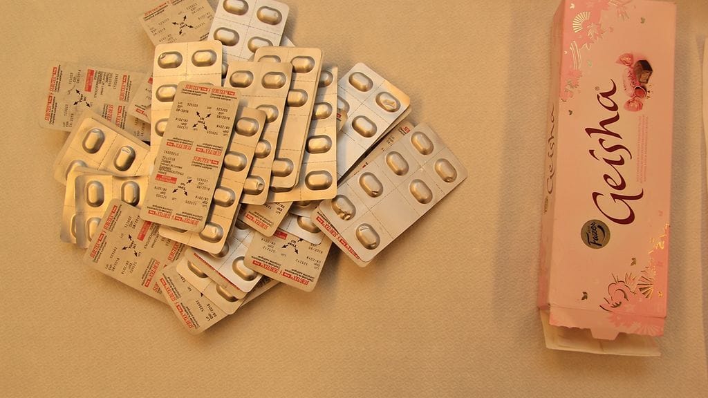 Osa Subutex-tableteista oli pakattu Geisha-rasiaan.