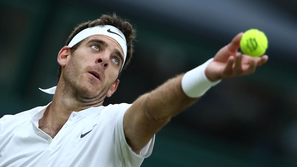 Juan Martin del Potro oli iskussa ja lunasti paikan kolmannelle kierrokselle.