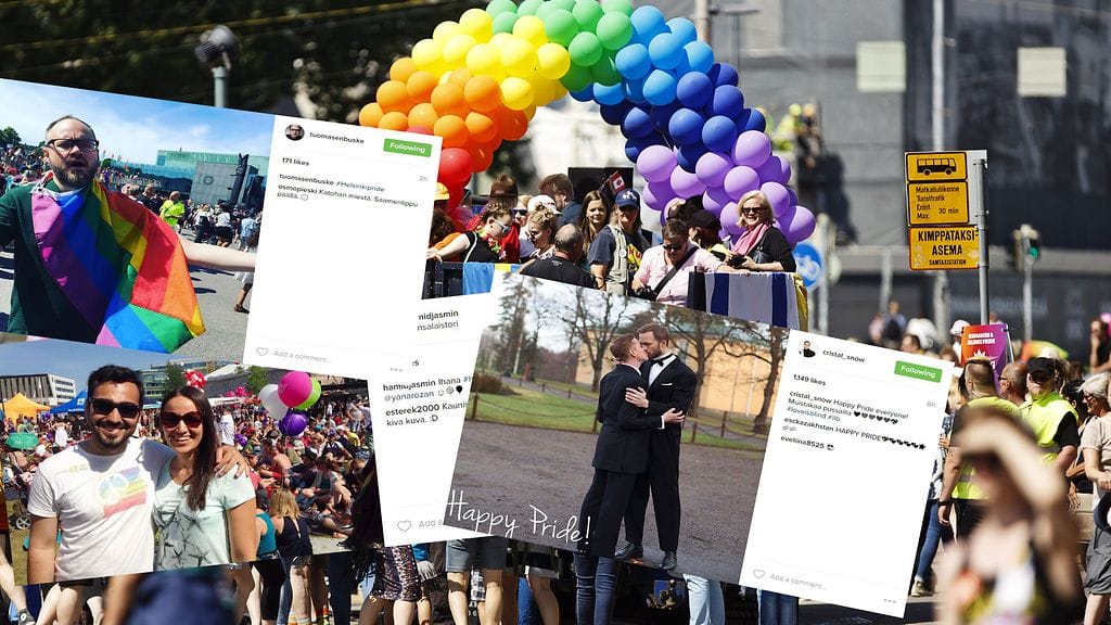 Useat julkisuuden henkilöt juhlistivat Pride-viikkoa julkaisemalla värikkäitä kuvia sosiaalisessa mediassa.