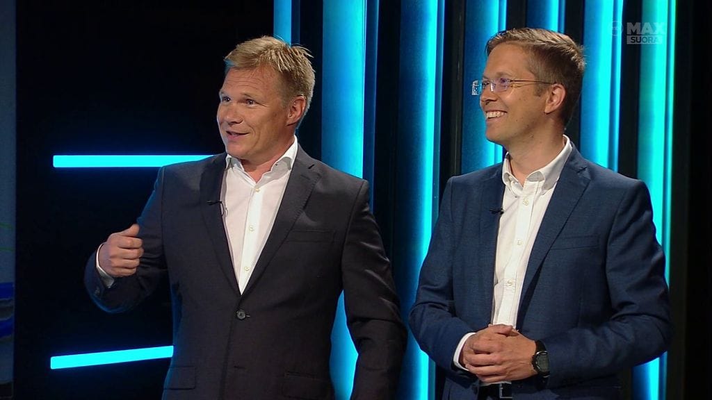 Mika Salo ja Ossi Oikarinen ovat tuttu näky MTV Sportin F1-studiossa.