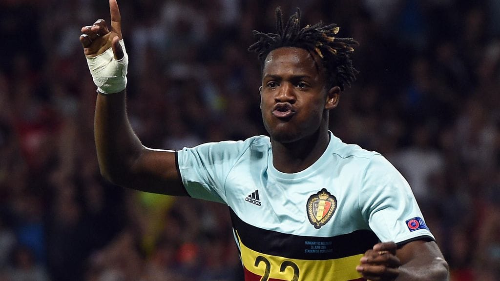 Michy Batshuayi debytoi EM-kisoissa neljännesvälierissä Unkaria vastaan ja iski maalin ensimmäisellä kosketuksellaan.