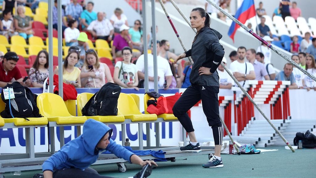 Venäläinen seiväshyppääjä Jelena Isinbajeva joutuu vielä odottamaan CAS:n päätöstä.