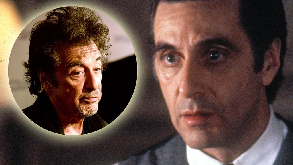 Al Pacino vuonna 2015 (pienempi kuva) ja vuonna 1992 elokuvassa Naisen tuoksu.