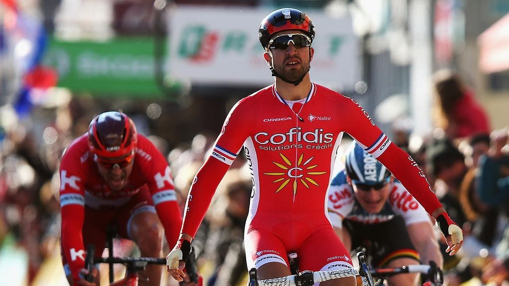 Nacer Bouhanni Pariisi-Nizza-kisassa maaliskuussa.