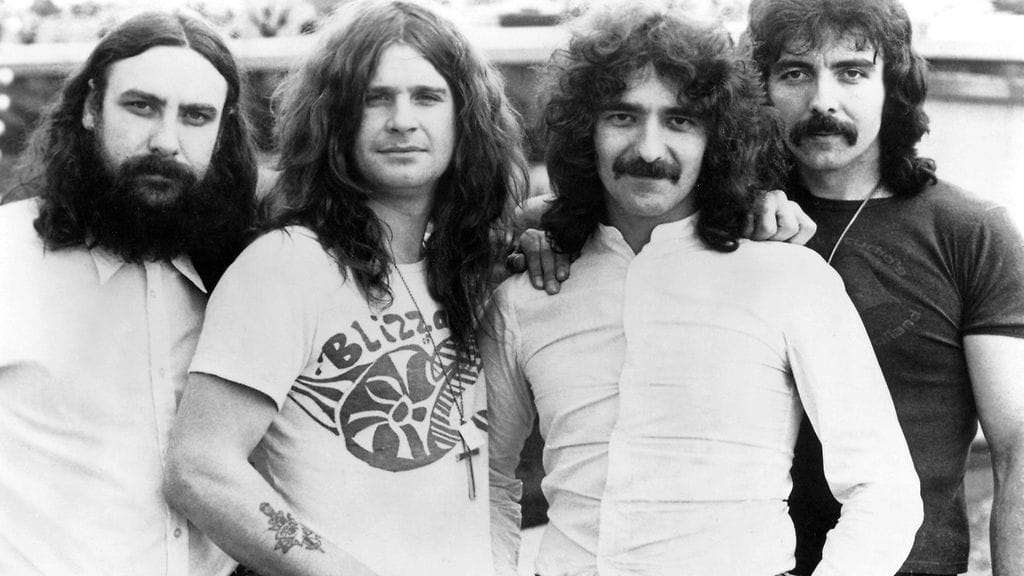 Black Sabbath vuonna 1975: Bill Ward, Ozzy Osbourne, Geezer Butler ja Tony Iommi.