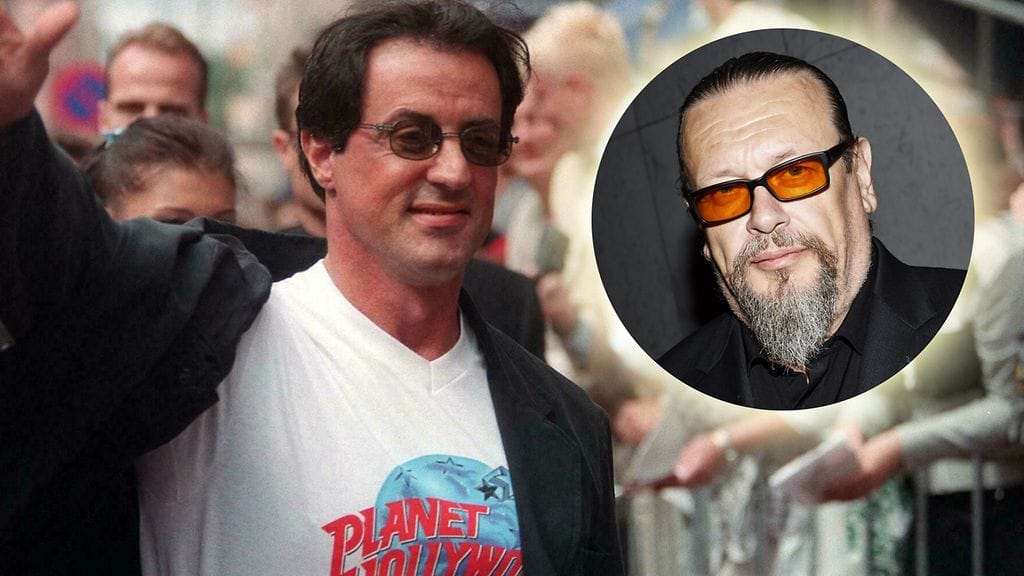 Sylvester Stallone Helsingin Planet Hollywoodin avajaisissa kesällä 1995. Markus Selinin kuva syksyltä 2015.