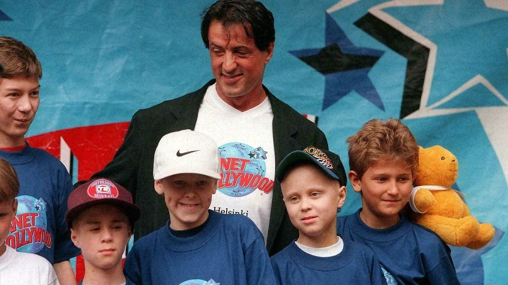 Sylvester Stallone Planet Hollywoodin avajaiset Helsinki 13.7.1995 3