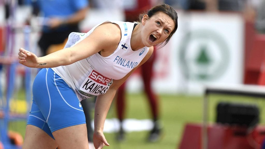 Jenni Kangas pystyi loistoheittoon EM-karsinnassa.